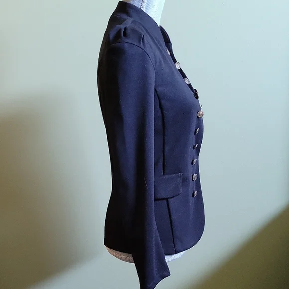 Modcloth Black Button-Detail Blazer - Picture 3 of 8